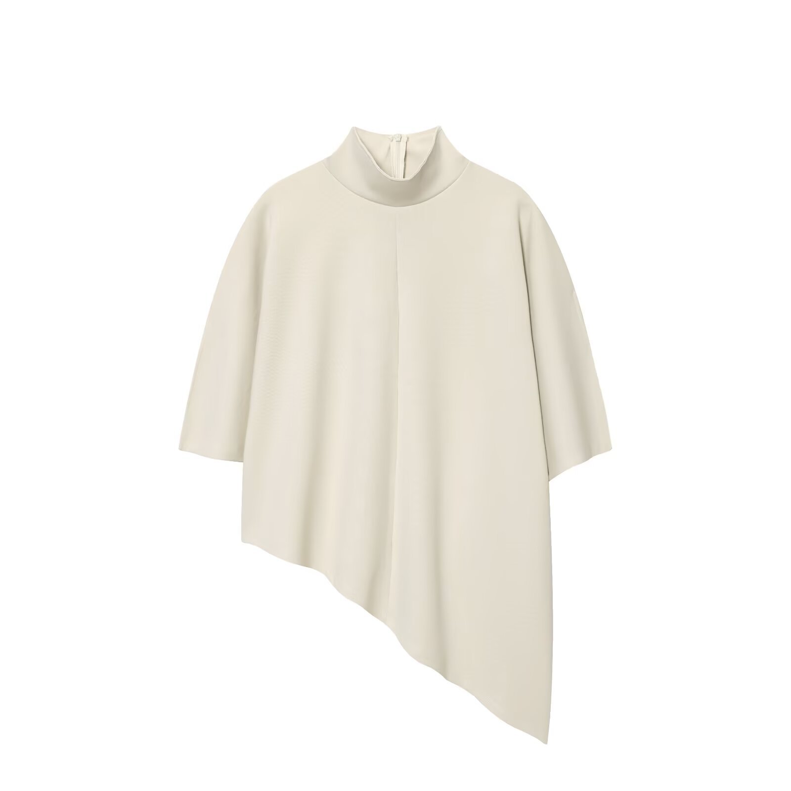 Asymmetric top+straight leg pants women's clothing - Image 2