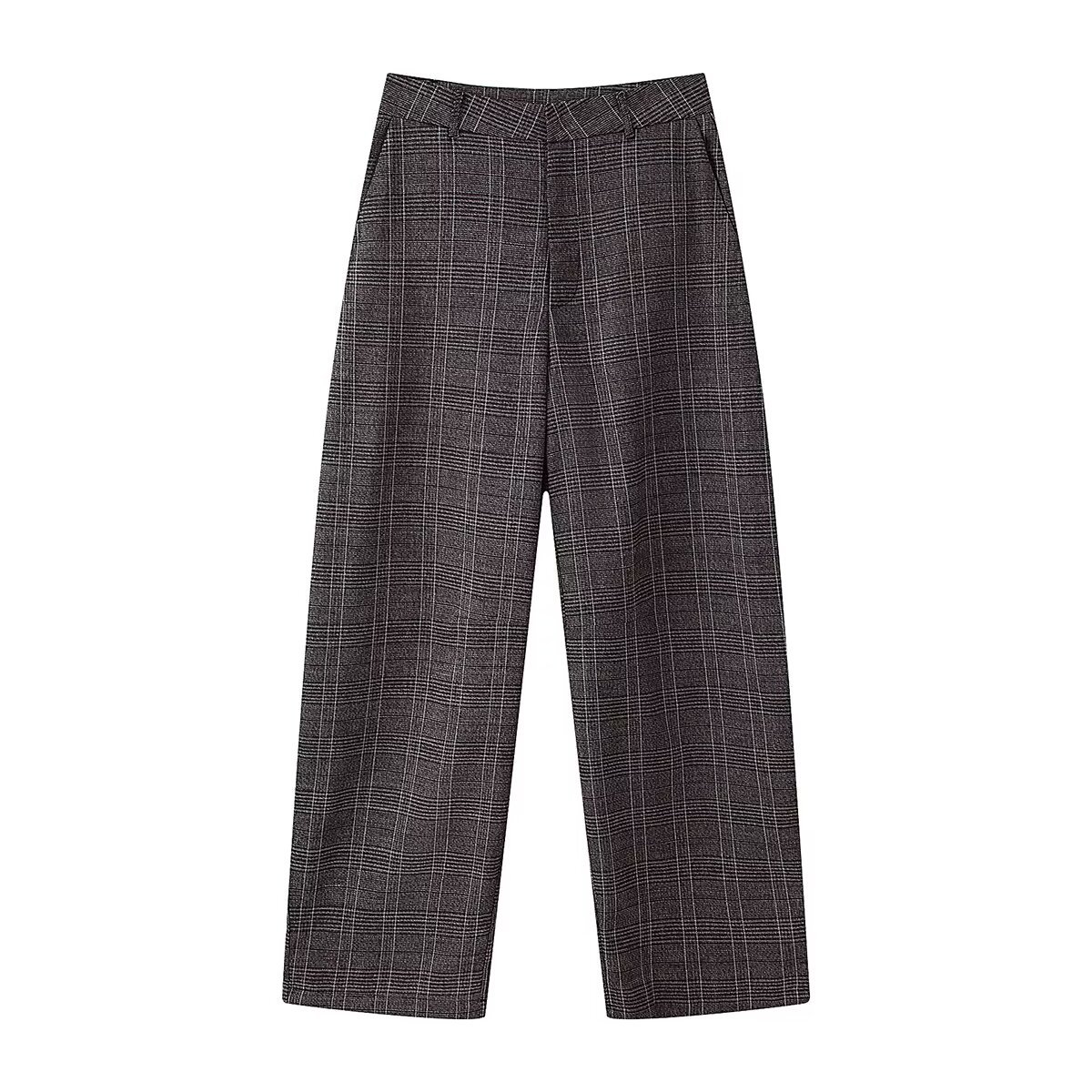 Plaid ruffled jacket+balloon version pants - Image 4