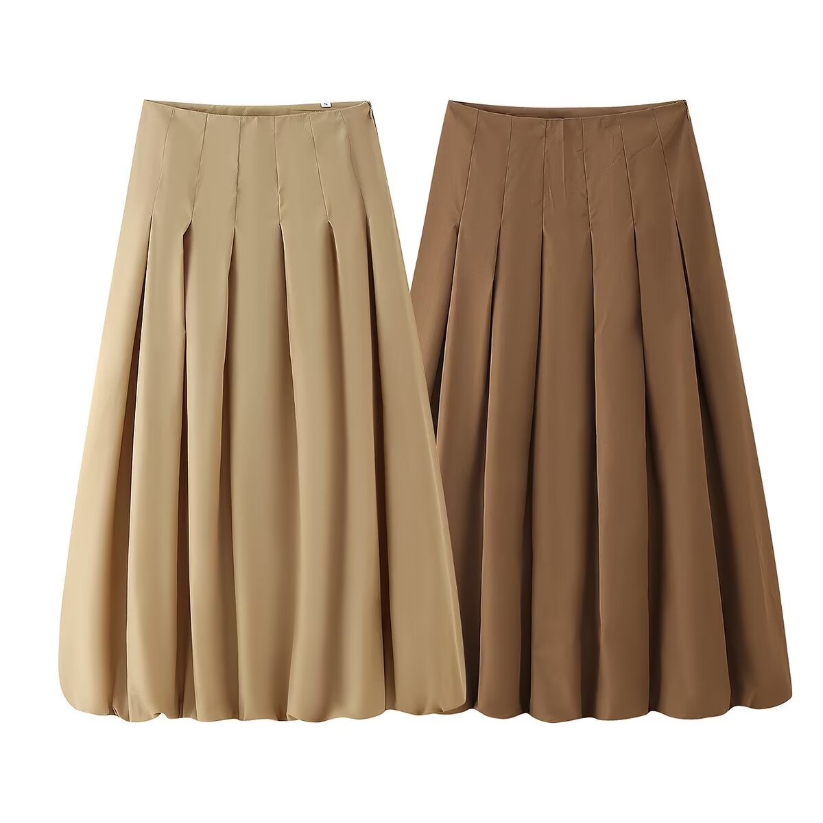 Short sleeved zipper top jacket+skirt set - Image 3