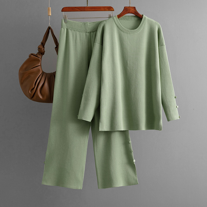 Solid color sweater set for women - Image 5