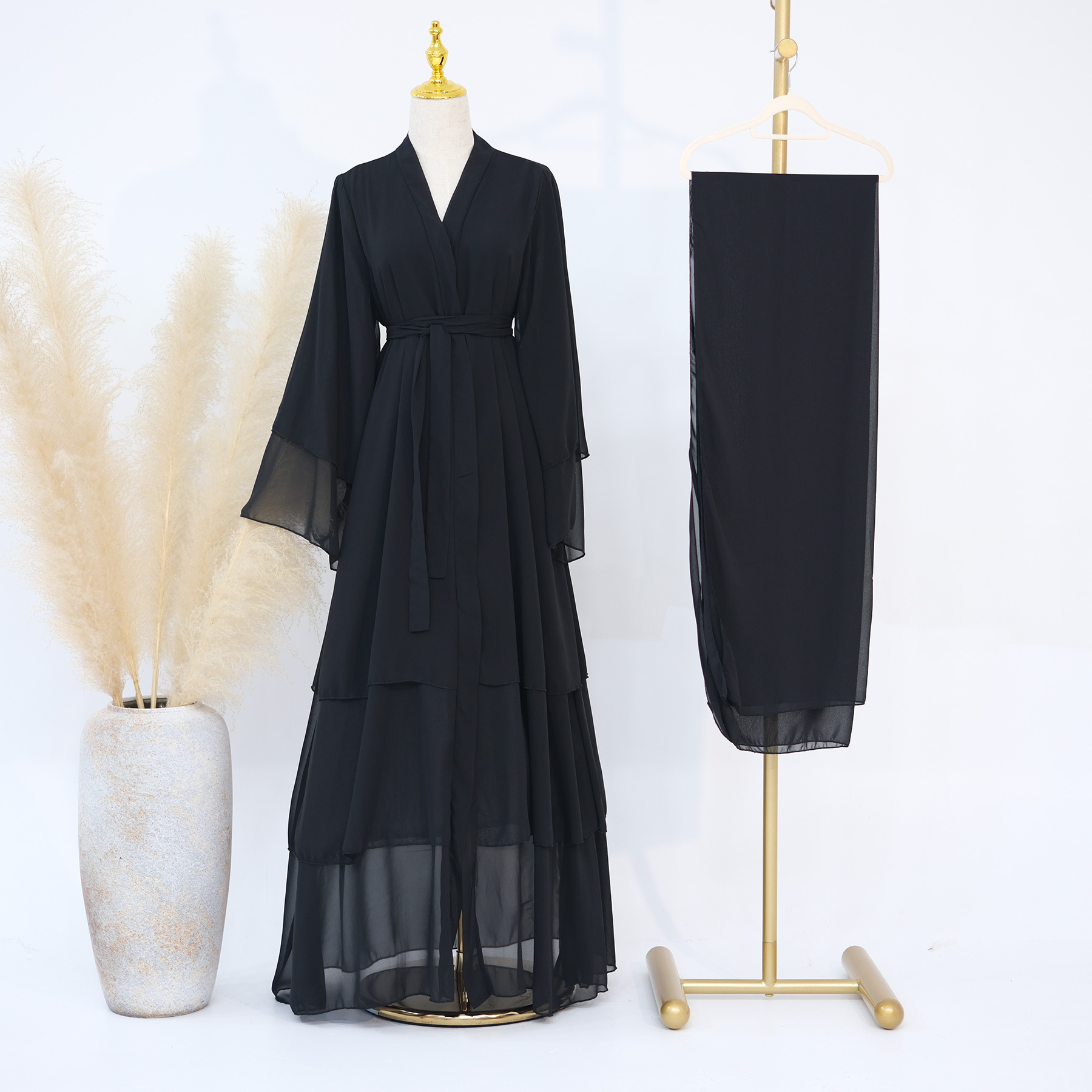 Elegant Childrens abaya matching - Image 20
