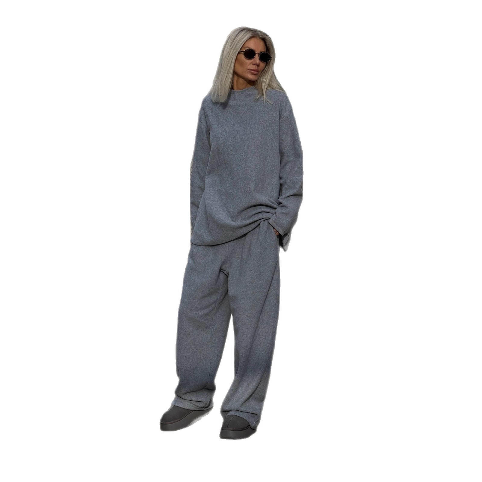 Fleece Sweatshirt & Pants Set