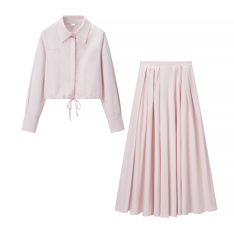 Elegant style lapel long sleeved village - Image 5