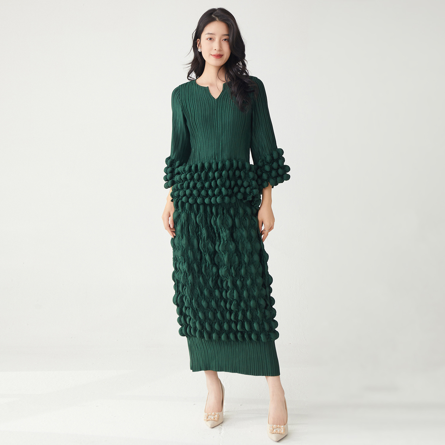 Fashion Design Sense T-Shirt Top and Fitted Skirt Set Casual Elegant Two-Piece Outfit for Women - Image 3