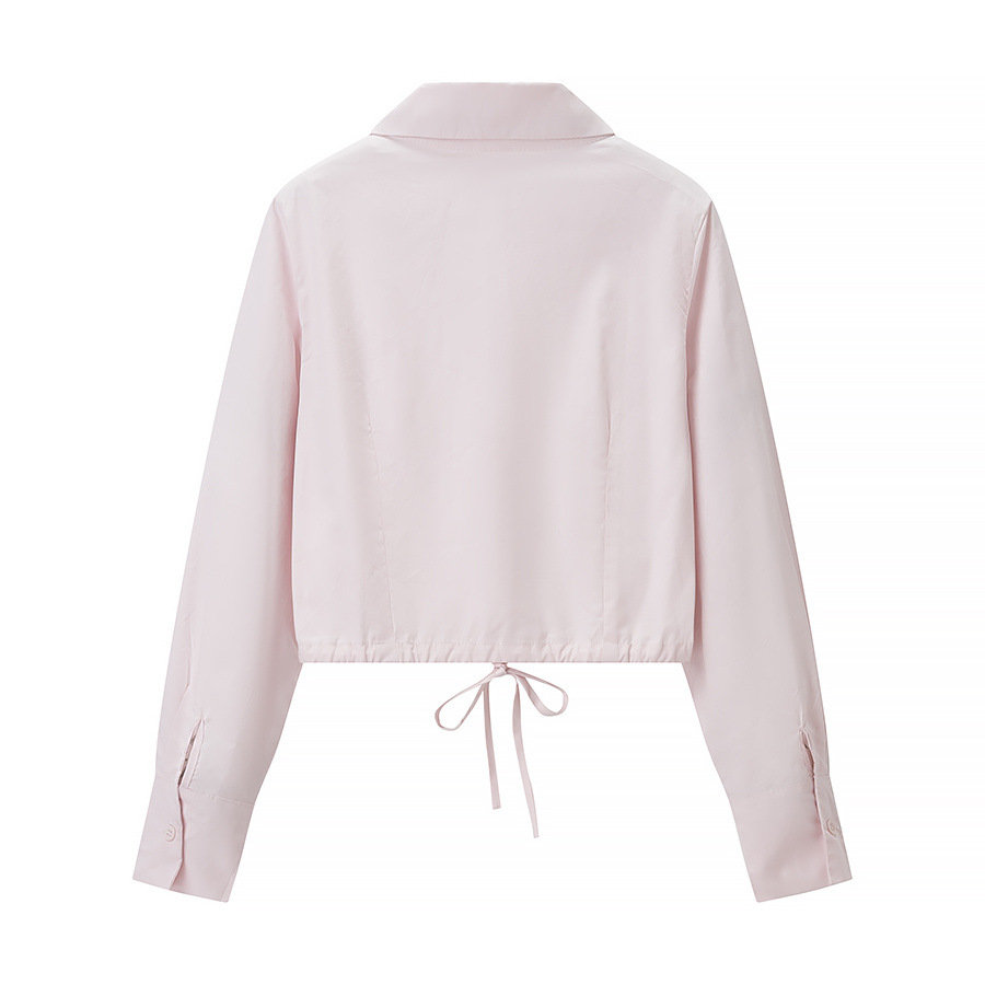 Elegant style lapel long sleeved village - Image 3