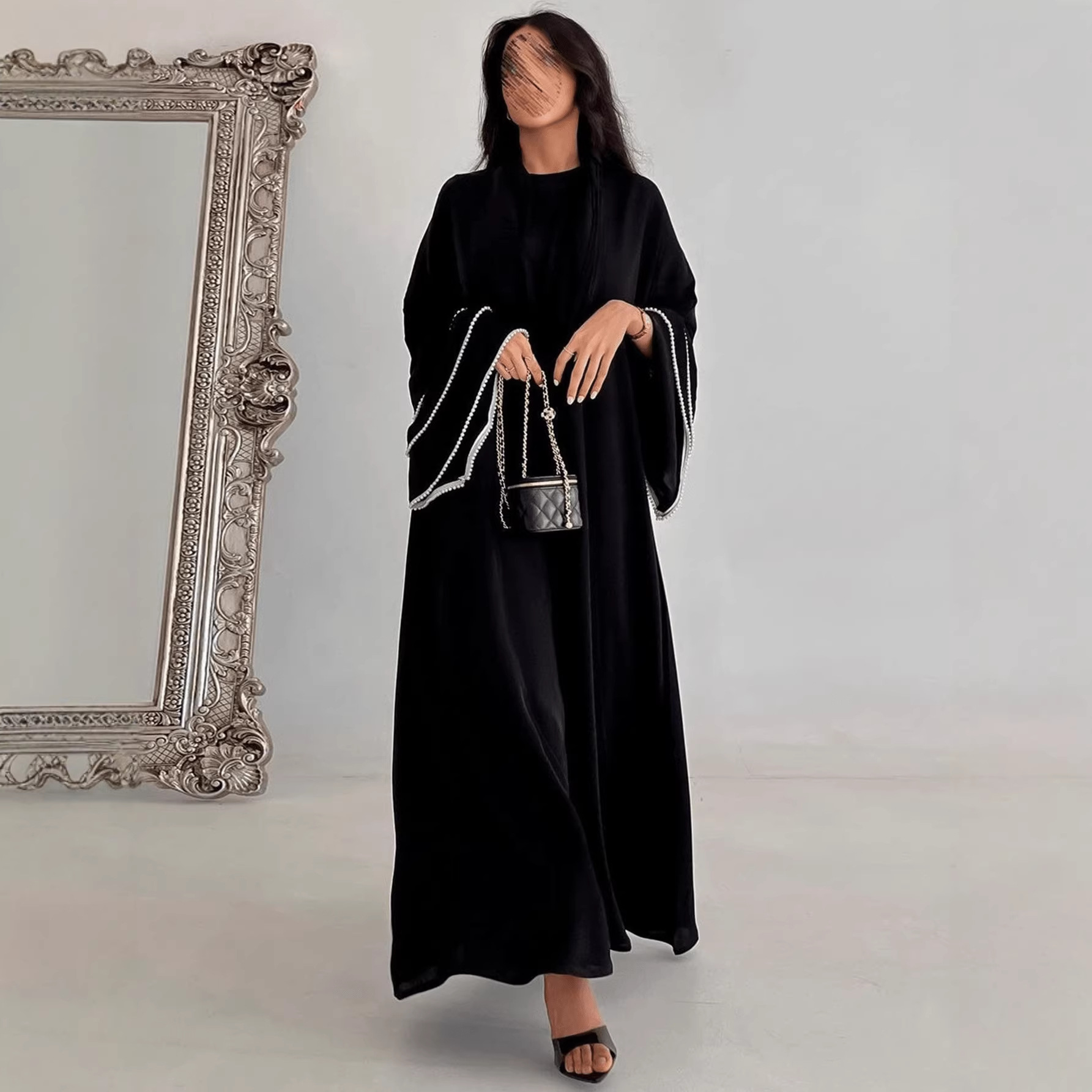 Pearl Cuff Cardigan Abaya