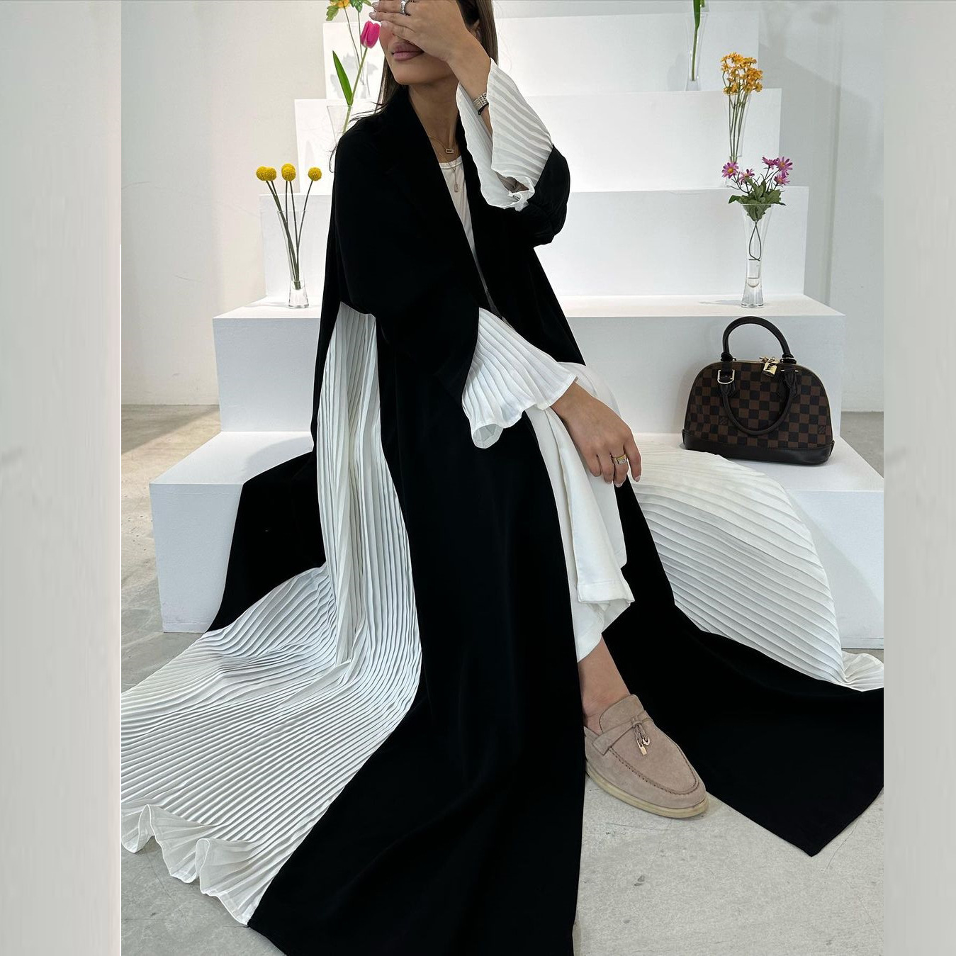 Turkish Pleated Abaya - Image 5