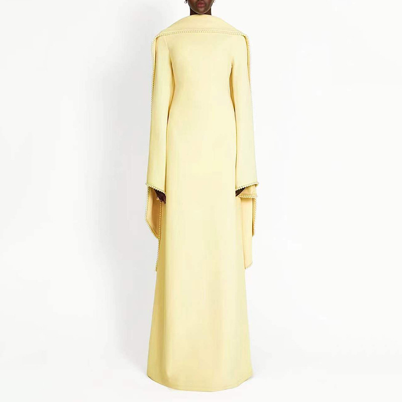 Long sleeved shawl long dress - Image 4