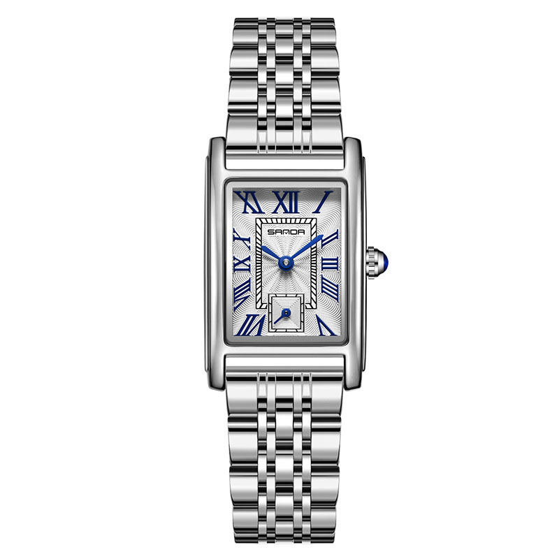 Square Steel Quartz Watch