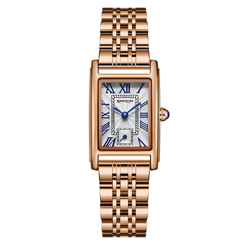 Square Steel Quartz Watch - Image 2