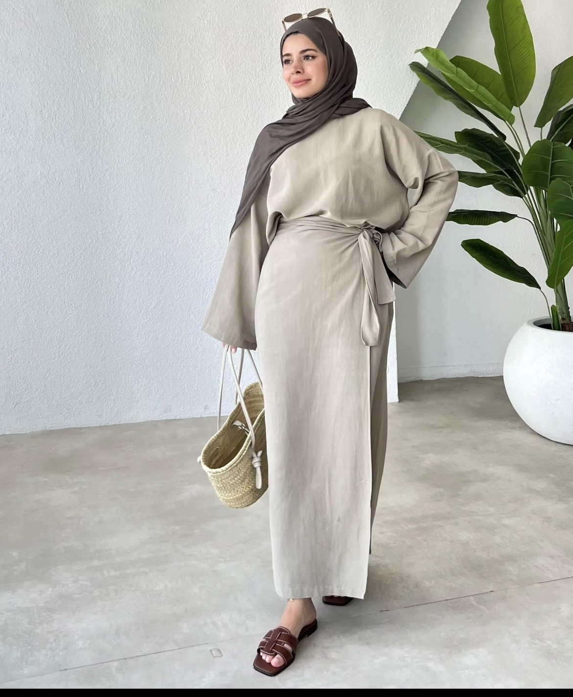 Tie wrap dress